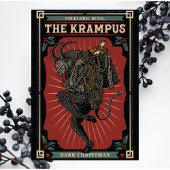 Cartes Pour Fêtes Annuelles Noir noir Devil folklorique Krampus Sac de jouets
