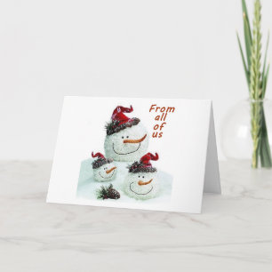 CARTES POUR FÊTES ANNUELLES NOIRS DE NOUS TOUS À TRAVERS DES KILOMÈTRES À NOËL