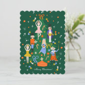 Cartes Pour Fêtes Annuelles Noisette de Noël (Debout devant)