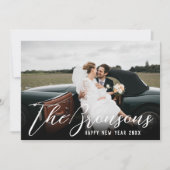 Cartes Pour Fêtes Annuelles Nom avec message Bonne année photo (Devant)