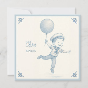 Cartes Pour Fêtes Annuelles Nom de bébé garçon personnalisé