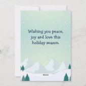 Cartes Pour Fêtes Annuelles Nom de famille du Père Noël en Monster Truck (Dos)