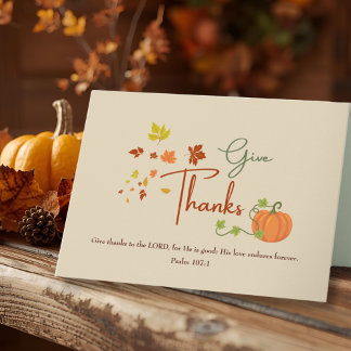 Cartes Pour Fêtes Annuelles Nom de famille personnalisé | Christian Thanksgivi