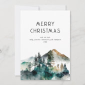 Cartes Pour Fêtes Annuelles Nom de la forêt d'hiver Joyeux Noël (Devant)