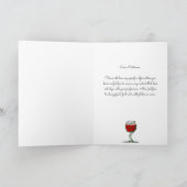 Cartes Pour Fêtes Annuelles Nom de vin drôle Joyeux Noël (Intérieur)