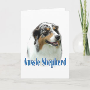 Cartes Pour Fêtes Annuelles Nom du berger australien