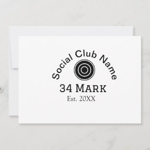 Cartes Pour Fêtes Annuelles Nom du club social ajouter nom du joueur d'équipe