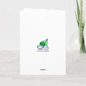 Cartes Pour Fêtes Annuelles Nom personnalisé 1er Noël Snowman Salutation (Dos)