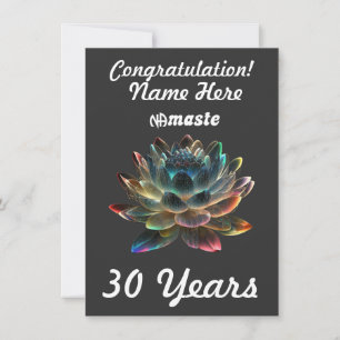 Cartes Pour Fêtes Annuelles Nom personnalisé/jalon NAmaste Narcotiques Anonyme