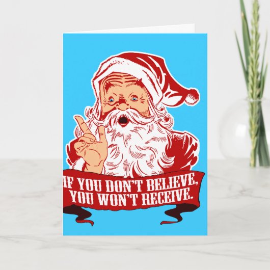 Cartes Pour Fêtes Annuelles Non Croyant Non Réception (Devant)