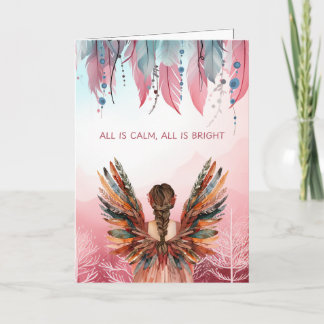 Cartes Pour Fêtes Annuelles Non-Photo Bohemian Christmas Folded