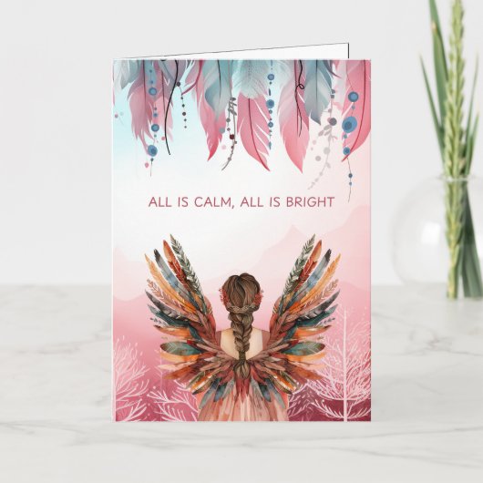 Cartes Pour Fêtes Annuelles Non-Photo Bohemian Christmas Folded (Devant)