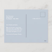 Cartes Pour Fêtes Annuelles Nordic Glow New Year Retro Modern Blue Photo (Dos)