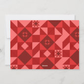 Cartes Pour Fêtes Annuelles Nordic Star Frame red and festive (Dos)