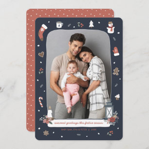 Cartes Pour Fêtes Annuelles Nordic Winter Christmas Village Photo