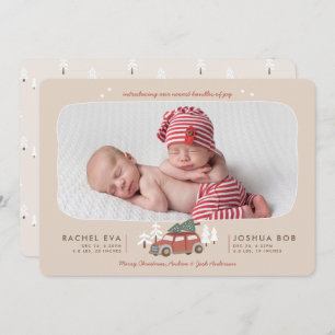 Cartes Pour Fêtes Annuelles Nordic Winter New Twins First Christmas Holiday