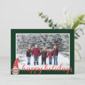 Cartes Pour Fêtes Annuelles Nordique Père Noël Gnome Photo encadrée (Debout devant)