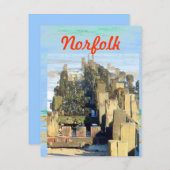 Cartes Pour Fêtes Annuelles Norfolk Beach Téléphone (Devant / Derrière)