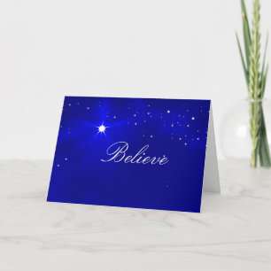 Cartes Pour Fêtes Annuelles North Star Croyez Noël Salutation