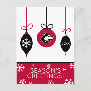 Cartes Pour Fêtes Annuelles Northern Illinois Huskies   Noël