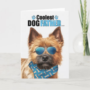 Cartes Pour Fêtes Annuelles Norwich Terrier Chien Coolest Papa Fête des pères