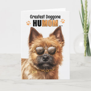 Cartes Pour Fêtes Annuelles Norwich Terrier Dog Best HuMOM Jour des Mères