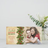 Cartes Pour Fêtes Annuelles Nos premiers Noël Ensemble Boughs Vacances (Debout devant)