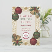 Cartes Pour Fêtes Annuelles Nostalgic Heirloom Holiday Client Logo Ready Pack (Debout devant)