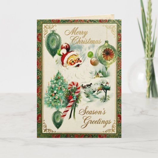 Cartes Pour Fêtes Annuelles Nostalgic Kitschmas  (Devant)