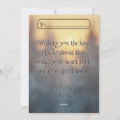 Cartes Pour Fêtes Annuelles Nostalgique Snowman & Cheerful Snow-Child (Dos)