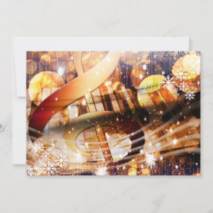 Cartes Pour Fêtes Annuelles note de musique magique professeur de piano festiv