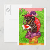 Cartes Pour Fêtes Annuelles Note de Valentine Ladybug (Devant / Derrière)
