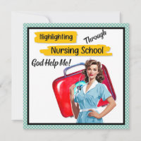 Notes de soins infirmiers rétro Pinup_