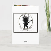 Cartes Pour Fêtes Annuelles Notes de vacances (Dos)