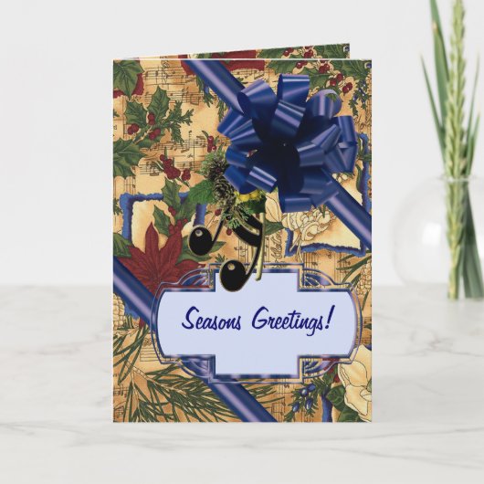 Cartes Pour Fêtes Annuelles Notes de vacances (Devant)