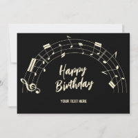 Notes musicales bon anniversaire