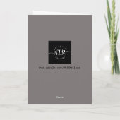 Cartes Pour Fêtes Annuelles Notes musicales de l'arbre de Noël (Dos)