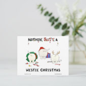 Cartes Pour Fêtes Annuelles Nothin' but A Westie Christmas (Debout devant)