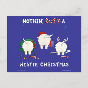 Cartes Pour Fêtes Annuelles Nothin' but A Westie Christmas