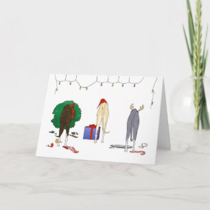 Cartes Pour Fêtes Annuelles Nothin' but A Whippet Christmas