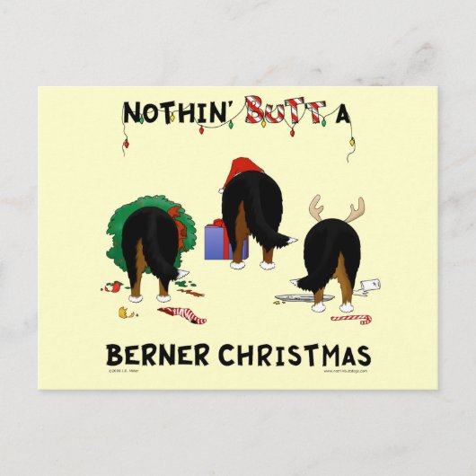 Cartes Pour Fêtes Annuelles Nothin' Butt A (Devant)