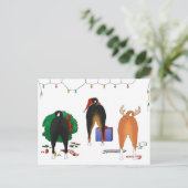 Cartes Pour Fêtes Annuelles Nothin' Butt A Basenji (Debout devant)