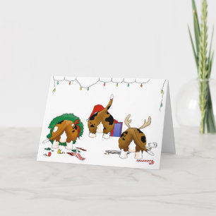 Cartes Pour Fêtes Annuelles Nothin' Butt A Basset Christmas