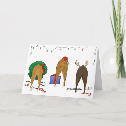 Cartes Pour Fêtes Annuelles Nothin' Butt A Boxe Christmas (Devant)