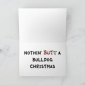 Cartes Pour Fêtes Annuelles Nothin' Butt A Bulldog Christmas (Intérieur)