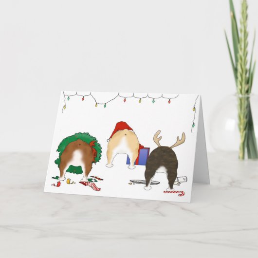 Cartes Pour Fêtes Annuelles Nothin' Butt A Bulldog Christmas (Devant)