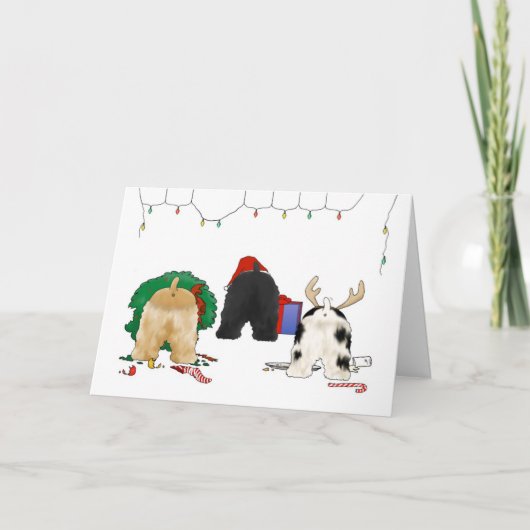 Cartes Pour Fêtes Annuelles Nothin' Butt A Cocker Christmas (Devant)