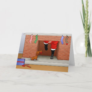 Cartes Pour Fêtes Annuelles Nothin' Butt A Doxie Christmas