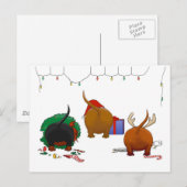 Cartes Pour Fêtes Annuelles Nothin' Butt A Doxie Christmas (Devant / Derrière)