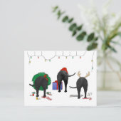 Cartes Pour Fêtes Annuelles Nothin' Butt A Lab Christmas (Debout devant)